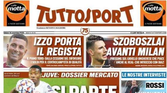Tuttosport in prima pagina: "Szoboszlai, avanti Milan"