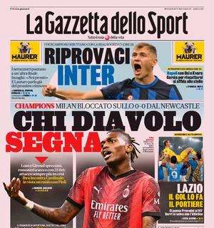 Il Milan non sfonda il muro Newcastle: le prime pagine dei quotidiani sportivi