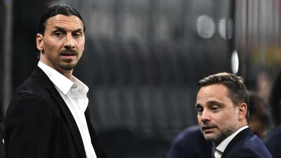MN - Furlani e Ibrahimovic hanno seguito da bordocampo il riscaldamento del Milan all’Allianz Stadium