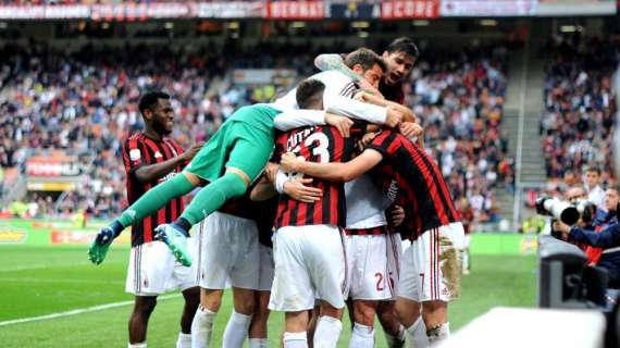 Milan, otto vittorie su undici all'ultima giornata di campionato