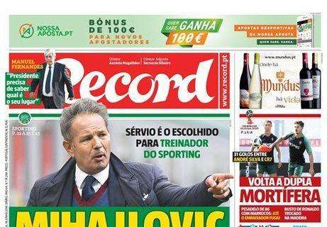 Record e la panchina dello Sporting Lisbona: "Mihajlovic firma oggi"