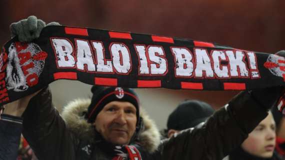 Gazzetta - Milan, (ri)ecco Balotelli, 486 giorni dopo