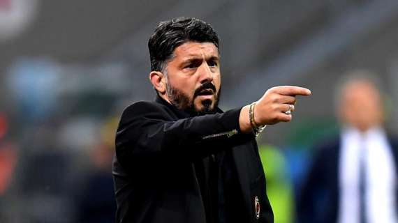 MN - Milan-Frosinone (2-0), coro per Gattuso. L'allenatore ringrazia