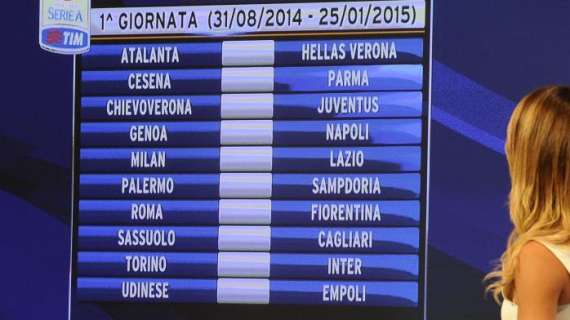 Serie A 2014-15, Milan-Lazio si giocherà alle 18 del 31 agosto