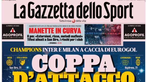 Champions e Ultras arrestati: le prime pagine dei principali quotidiani sportivi