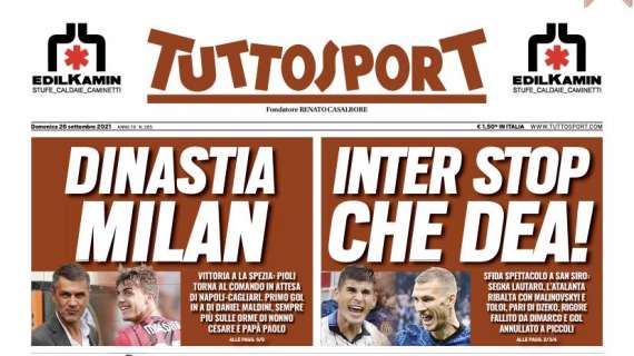 Tuttosport in prima pagina: "Dinastia Milan"
