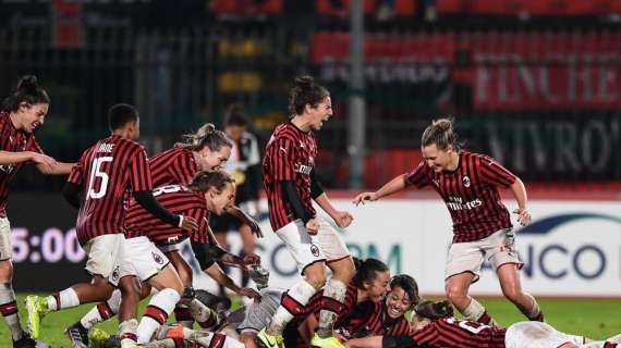 Serie A Femminile, la classifica dopo la 12^ giornata: Milan quarto (con una partita in meno)