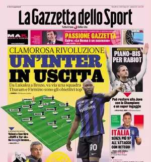 La Gazzetta apre con le parole di Walter Sabatini: "Milan, pensa a Luis Enrque"