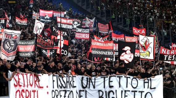 Smacco per i tifosi sardi del Milan: contro il Cagliari messi in vendita la metà dei biglietti