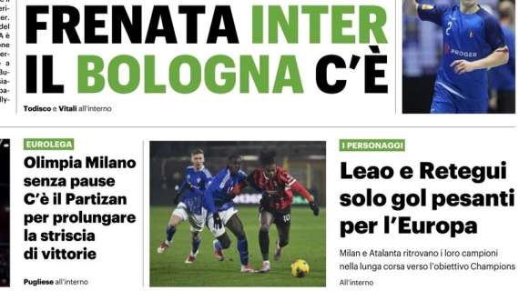 Il QS titola: "Leao e Retegui, solo gol pesanti per l'Europa"