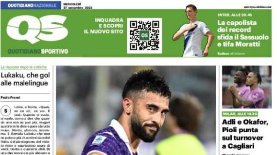 Il QS sul Milan: "Adli e Okafor: Pioli punta sul turnover a Cagliari"