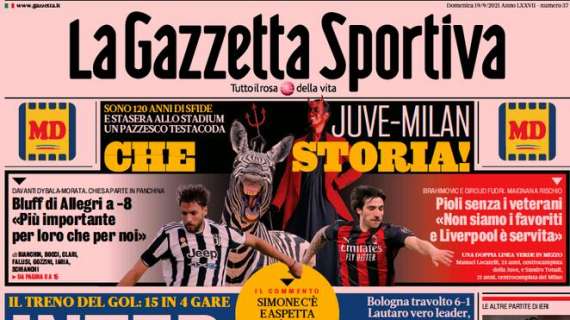 Juve-Milan, La Gazzetta dello Sport: "Che storia!"