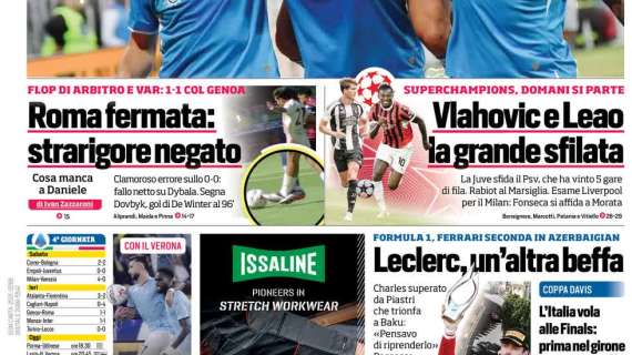 Il CorSport su Juventus e Milan: "Vlahovic e Leao, la grande sfilata"