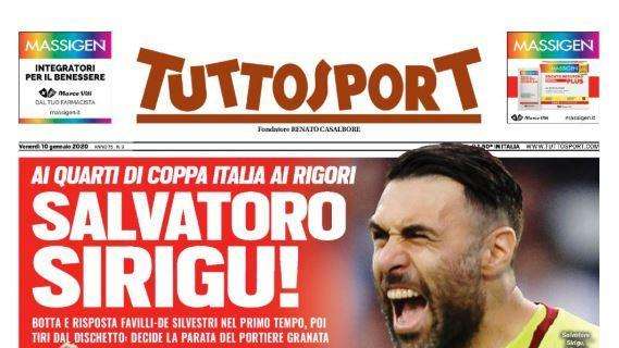 Tuttosport titola: "Politano-Milan: i soldi da ​​​​​​​Piatek"