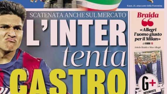 La Gazzetta apre con le parole di Braida: "Allegri l'uomo giusto per il Milan"