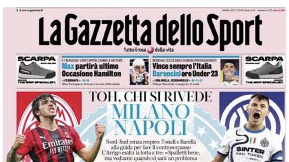 La Gazzetta dello Sport verso Spezia-Milan: "Il turnover di Pioli"