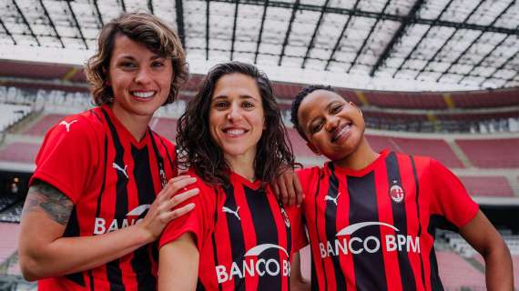 Milan Femminile, sabato contro il Sassuolo il debutto della nuova maglia rossonera