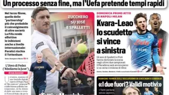 E' già Napoli-Milan, il CorSport apre: "Kvara-Leao, lo scudetto si vince a sinistra"