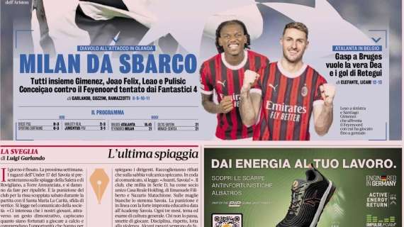 La Gazzetta in apertura: "Milan da sbarco"