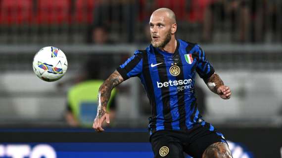 Inter, affaticamento muscolare per Dimarco: a rischio per City e derby