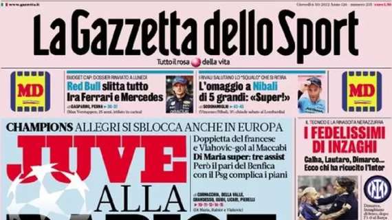 La Gazzetta titola in prima pagina: "Milan, lezione d'inglese"