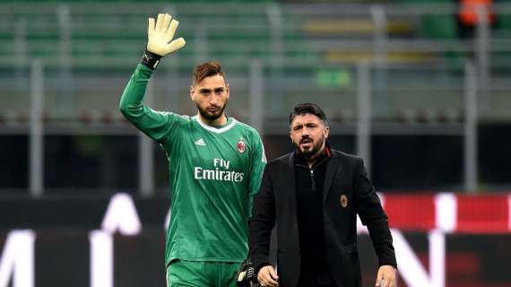 Milan, Gattuso difende Donnarumma: “L’errore lo hanno commesso anche Romagnoli e Musacchio”