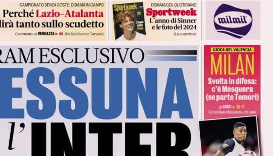 La Gazzetta in prima pagina sul mercato del Milan: "Svolta in difesa: c'è Mosquera (se parte Tomori)"