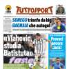 Tuttosport in apertura con le dichiarazioni di Massimo Mauro: "Vlahovic studia Batistuta"