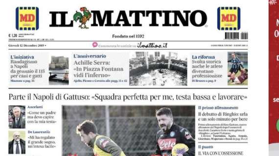 Il Mattino sul Napoli: "Il sergente Rino"