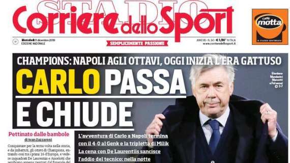 Corriere dello Sport: "Antonio non passa più. Carlo passa e chiude"