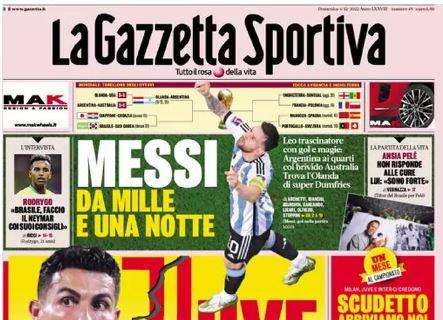 L'apertura de La Gazzetta dello Sport: "Juve, occhio a CR7"