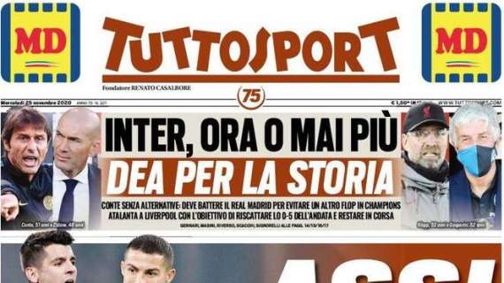 Tuttosport su Morata e Ronaldo: "Assi di Coppa"
