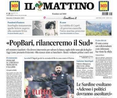 Il Mattino: "Napoli, è tutto da rifare. Gattuso, esordio choc"