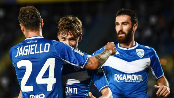 Serie B, il Brescia soffre, ma batte il Pordenone con gol di Moreo: ora è primato