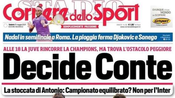Corriere dello Sport su Juve-Inter: "Decide Conte"