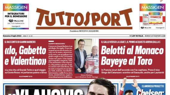 Pres. Federcalcio serba esalta Vlahovic, l'apertura di Tuttosport: "E' meglio di Haaland"