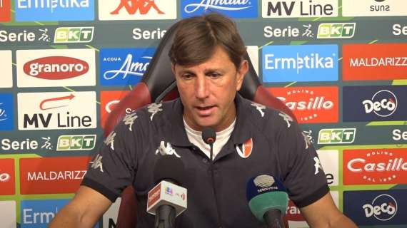 Bari, Mignani: "Giocare su 180 minuti può essere un vantaggio per il Sudtirol"