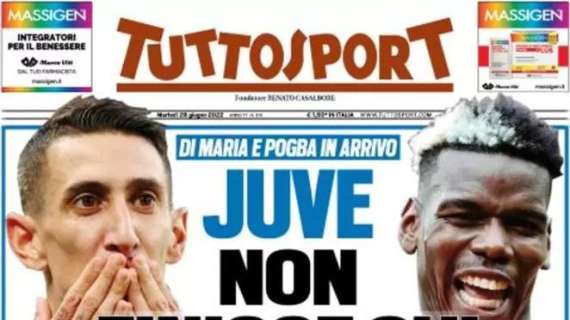 Tuttosport in prima pagina sul mercato bianconero: "Juve non finisce qui"