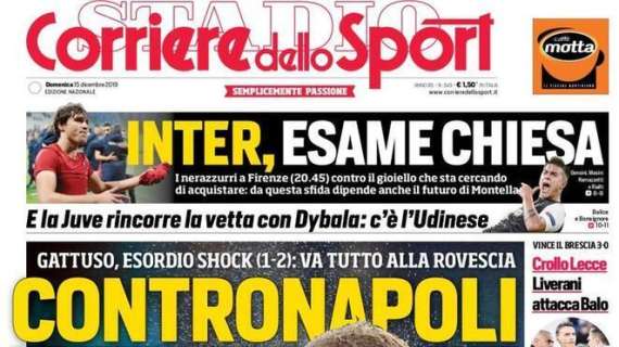 L'apertura del Corriere dello Sport: "ControNapoli"