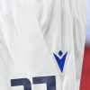 La patch di Genova “Capitale Europea dello Sport 2024” sui pantaloncini della Sampdoria