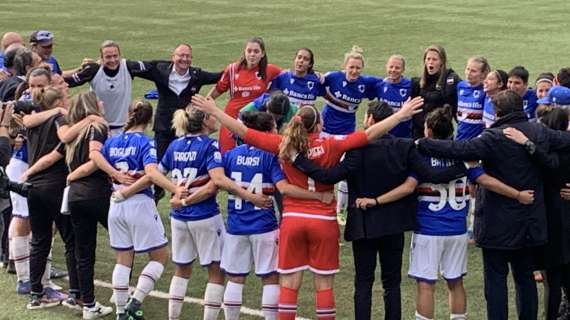 Sampdoria Women in vantaggio a Pomigliano (0-3) dopo 45'