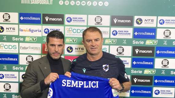 Sampdoria, Semplici: "Marassi è determinante. Stiamo cercando di lavorare sulla testa"