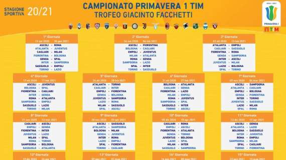 Primavera, anticipi e posticipi Sampdoria della 28^ e della 29^ giornata