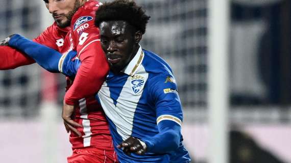 Brescia - Sampdoria, Nuamah al 66' cerca l'incrocio, ma non inquadra lo specchio