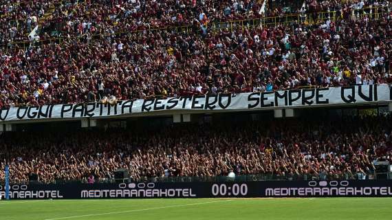 Salernitana Sassuolo, revocato lo sciopero del tifo ma la prevendita non decolla