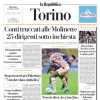 La Repubblica ed. Torino: "Toro in dieci trafitto da tre gol di Thuram Zapata esce in barella”