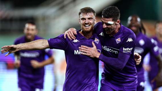 Serie A: Fiorentina avanti 3-1 sulla Roma all'intervallo