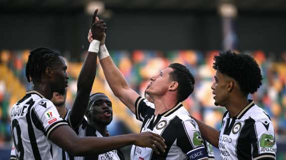 Serie A: l'Udinese batte 2-0 il Cagliari e resta in alto in classifica