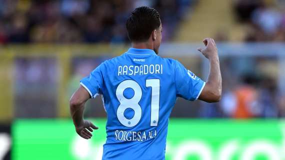 Serie A: Napoli avanti di misura sul Lecce all'intervallo grazie a Raspadori