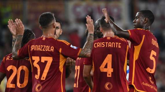 Serie A: Roma in controllo all'Olimpico, 3-0 all'Empoli all'intervallo